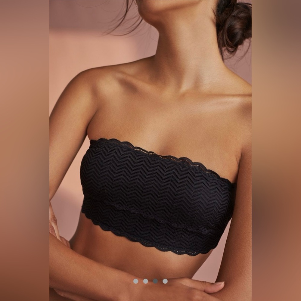 Cosabella Bra Sweet Treats Strapless Bandeau Blacksmall Excellentanthropologie View 3